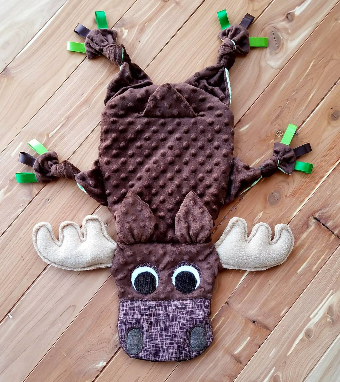 Moose Blanket Security Blanket Sensory Minky Blanket Moose Etsy
