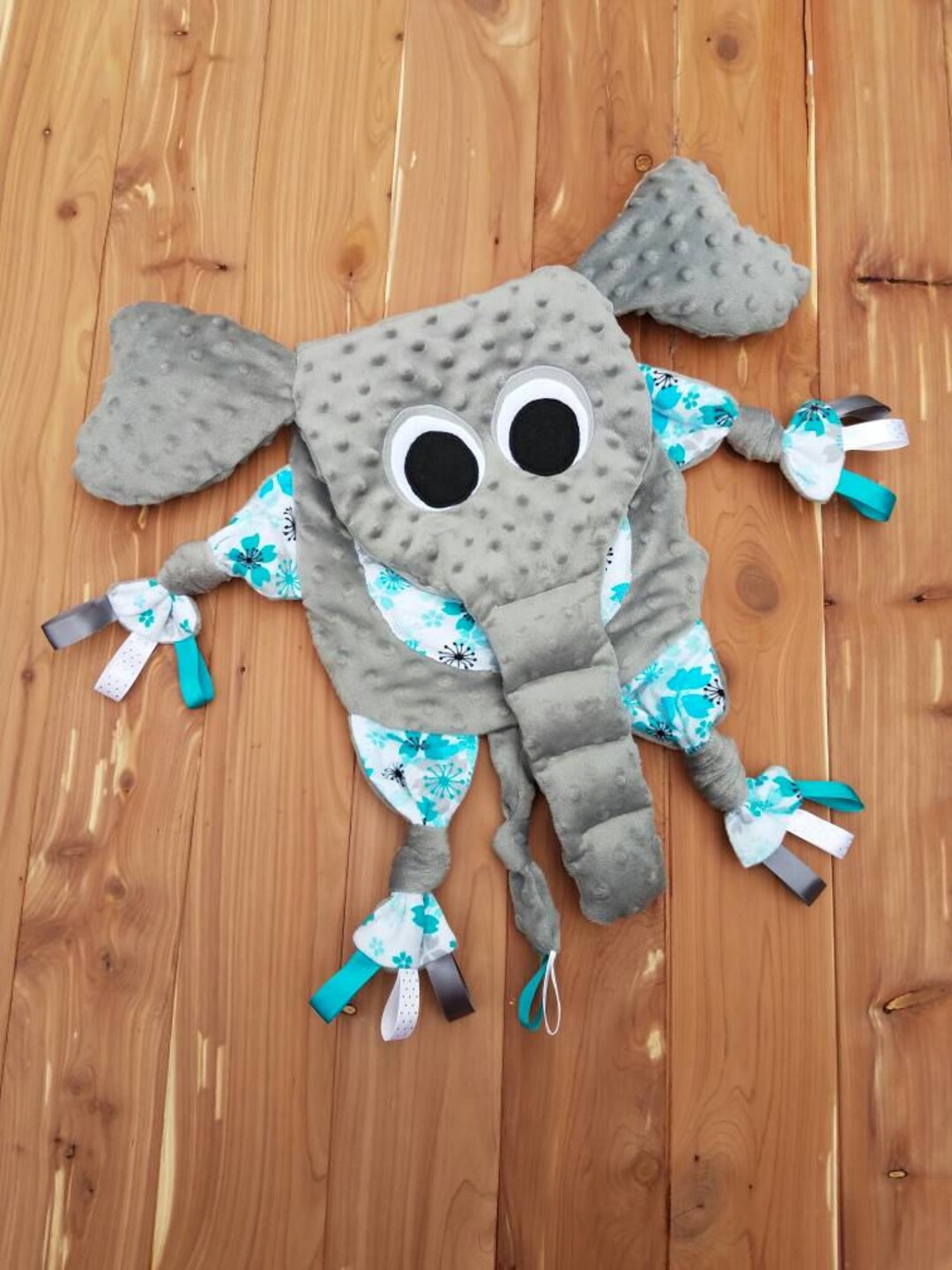Elephant Lovey Blanket / Sensory Security Blanket / Baby Etsy