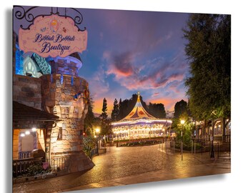 Impresión del carrusel del Rey Arturo: Disneyland Fantasyland Fine Art