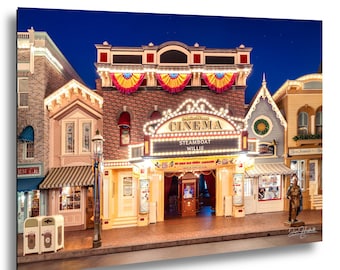 Main Street Cinema – Steamboat Willie | Disneyland Fine Art Print
