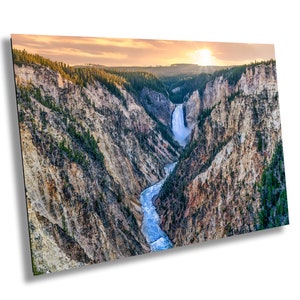 Yellowstone Falls | Yellowstone River | Inspiration Point | Sunset | Yellowstone National Park |  Print Paper/Canvas/Acrylic/Metal