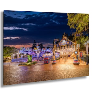 Dumbo the Flying Elephant Ride Fantasyland Disneyland Print Canvas Acrylic Metal Wall Art Home Decor Wall Decor