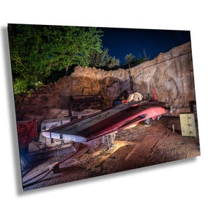Star Wars Galaxy&#39;s Edge A-Wing Fighter Disney World  Print Canvas Acrylic Metal Wall Art Home Decor