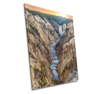 Yellowstone Falls | Yellowstone River | Inspiration Point | Sunset | Yellowstone National Park |  Print Paper/Canvas/Acrylic/Metal
