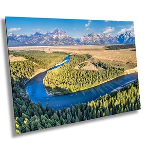 Snake River Yellowstone Grand Teton National Park Jackson Wyoming Druck Papier/Leinwand/Acryl/Metall