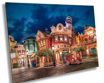 東京ディズニーランド トゥーンタウン アート トゥーンタウンへようこそ！ - アートプリント - ディズニーランド