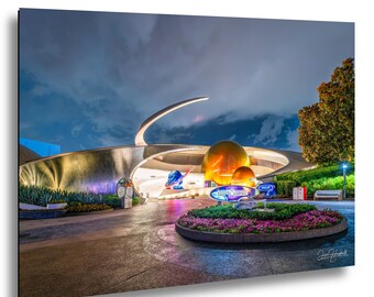 EPCOT Mission: SPACE Night Photography Print – Orlando Theme Park Wall Art