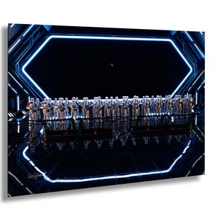 Star Wars Rise of the Resistance Galaxy&#39;s Edge Stormtroopers Disneyland Print Canvas Acrylic Metal Wall Art Home Decor