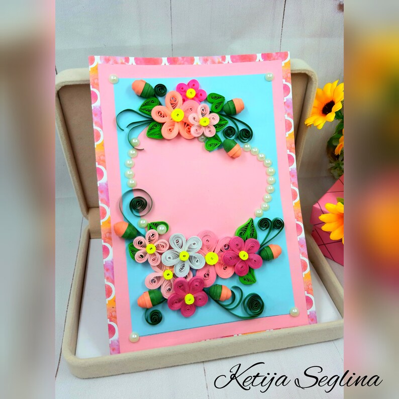 Greeting Card Quill Card Quilling Card Etsy