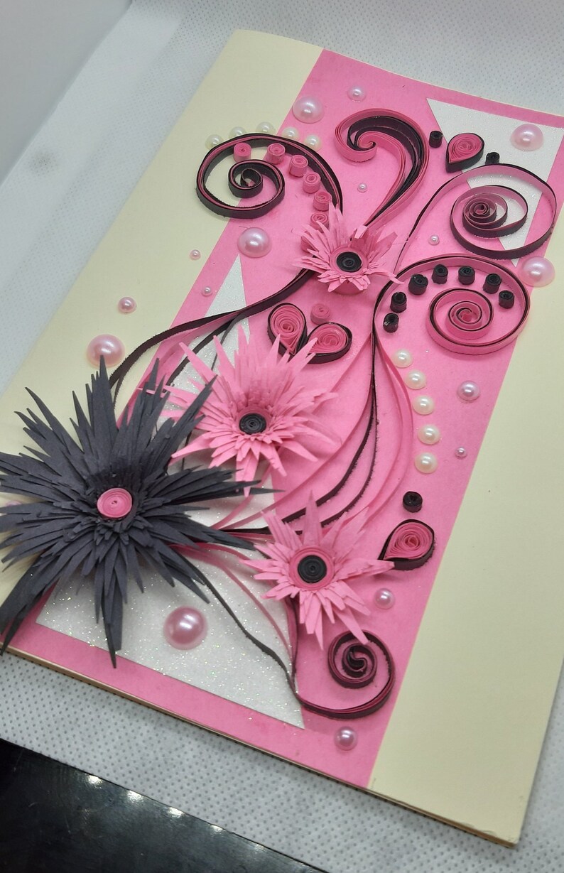 Free Shipping Paper Quilling Greeting Card With Handmade Flowers Card For Birthday Anniversary Mother S Day Card Handmade Card Paper Greeting Cards Delage Com Br