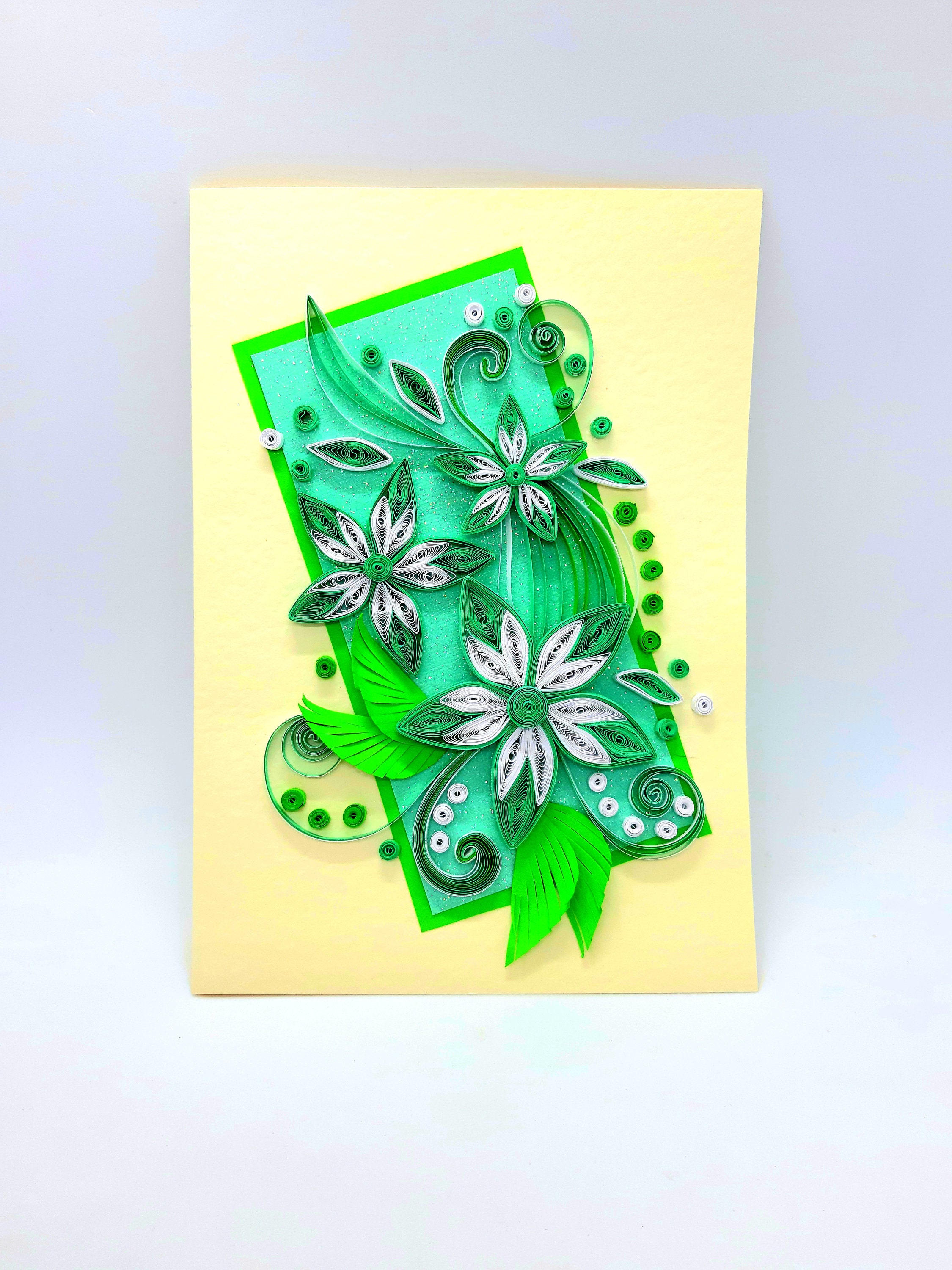 Greeting Card Quill card Quilling card Etsy