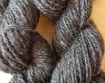 BLACK HEBRIDEAN HANDSPUN  yarn from conservation flock British rare primitive breed on watchlist