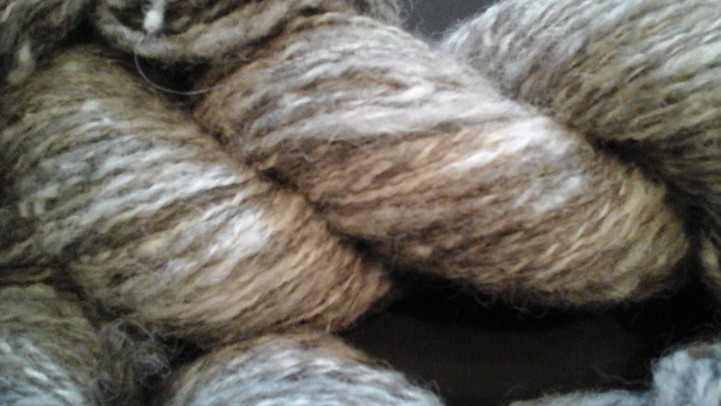 HANDSPUN BOWMONT ALPACA yarn british rare breed fine supersoft dark grey