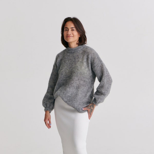 Maglione soffice di lusso in mohair per bambini / Maglione pullover morbido fatto a mano da donna / La primavera estetica deve avere