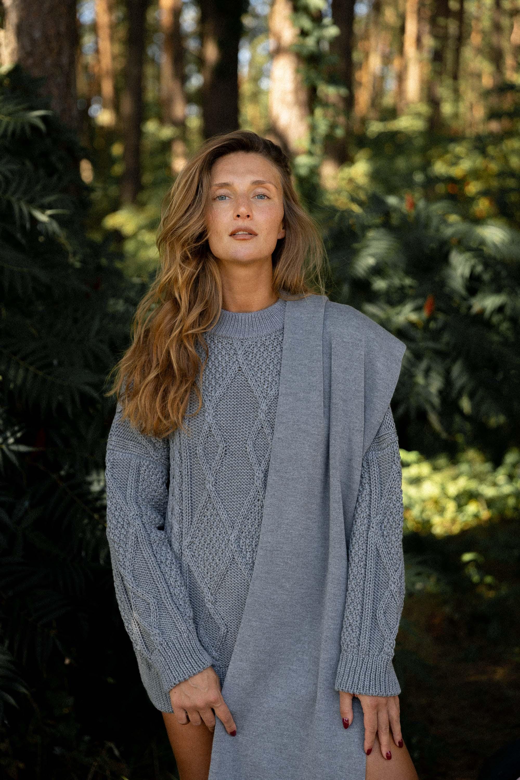 Wool Cable Knit Chunky Grandpa Sweater in Grey - Etsy Wool Cable Knit Chunky Grandpa Sweater in Grey - Etsy