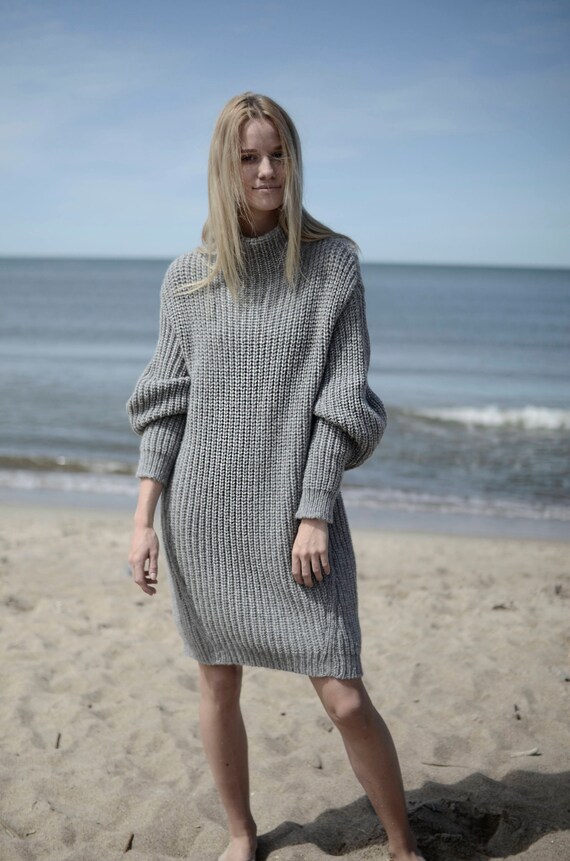 Sweater Dress Hand Knit Dress Knit 
