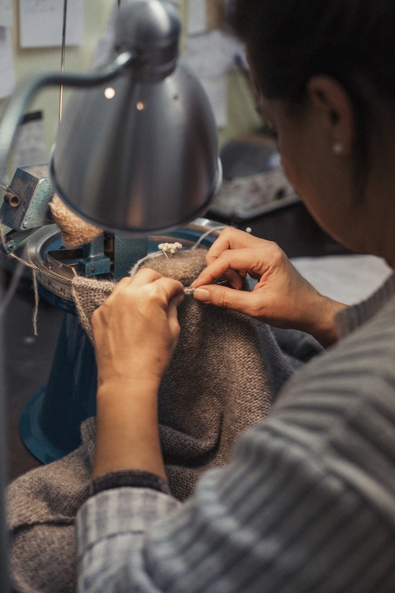 Oversize recycled denim sweater Eco cotton sweater Oversize sweater Oversized pullover Sustainable clothing Nove denim jumper