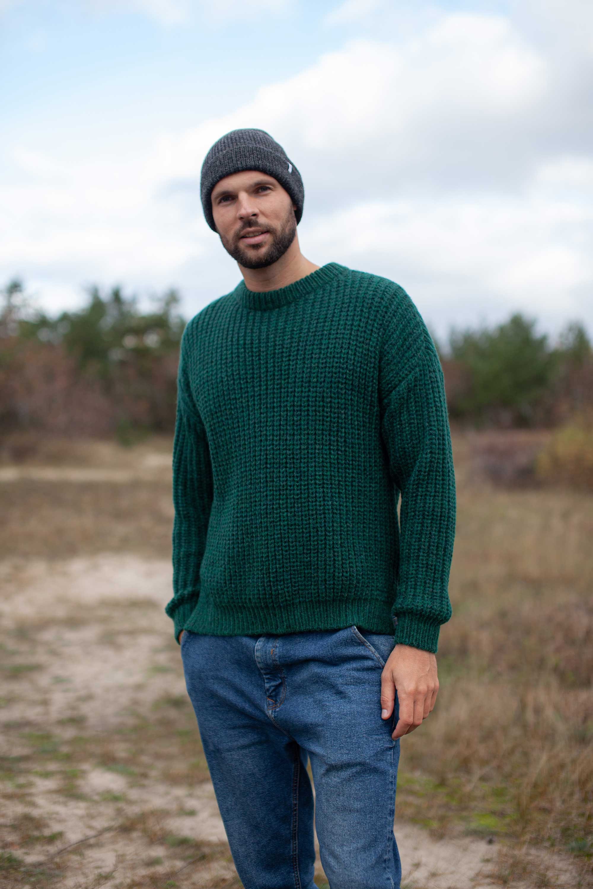 Alpaca Wool Sweater / Warm Jumper/ Handmade Sweater / Knitted | Etsy