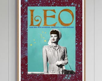 Leo Limited Edition Zodiac Print