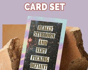 Assorted Pick-Your-Own Designs Card Pack | Multi Greetings Christmas or Birthday Notes | Pack of 5