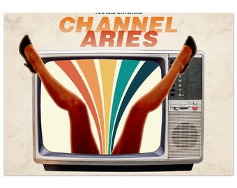 Aries Channel Vintage TV Fantasy Poster Art Print