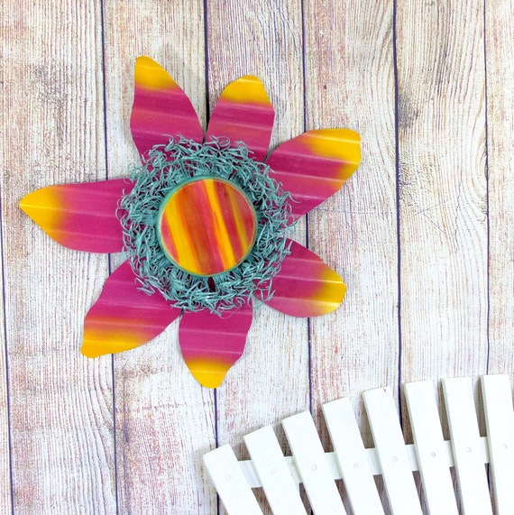 Funky Art Bohemian Decor Outdoor Wall Art Beach Wreath | Etsy