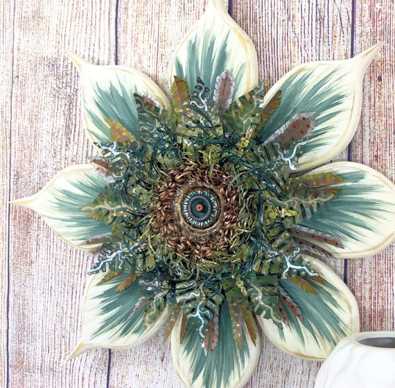 Outdoor Decor Wood And Metal Flower Art Garden Outdoor Decor Wood And Metal Flower Art