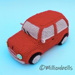 Amigurumi Classic Mini Cooper Inspired Car CROCHET PATTERN PDF Toy Home Decor Plush