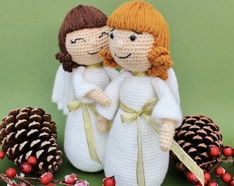 Sweet Christmas Angel Amigurumi Crochet Pattern PDF Festive Toy Decoration Doll