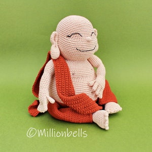 Amigurumi Laughing Buddha Happy Monk PDF CROCHET PATTERN Doll Toy