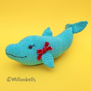 Dolphin Amigurumi Crochet PATTERN PDF Sea Animal Baby Gift Toy Plushie DIY