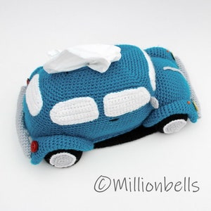 Tissue Holder Classic Beetle Crochet Pattern PDF Home Decor Vintage Retro Car image 4