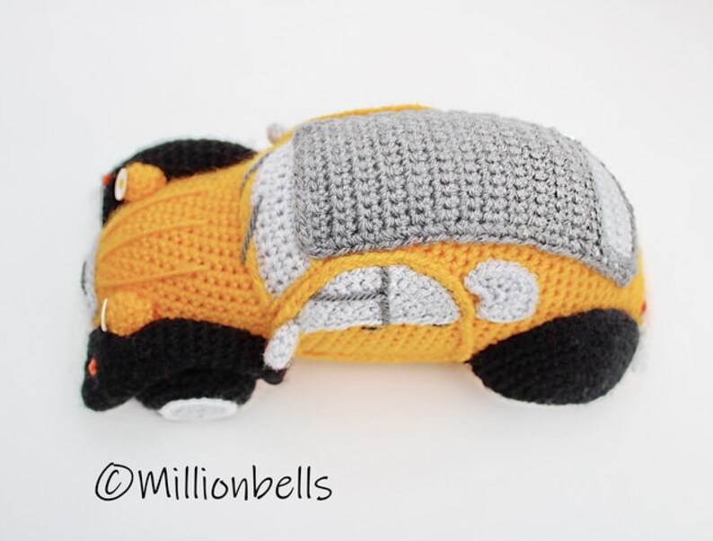 Amigurumi 2CV Inspired French Classic Car Crochet PATTERN PDF Dodoche image 6