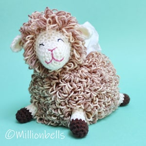Sheep Tissue Holder PDF CROCHET PATTERN Home Decor Farm Animal Box Cover Amigurumi