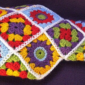Hot Water Bottle Cover Cosy Diagonal Granny Flower Square - Etsy