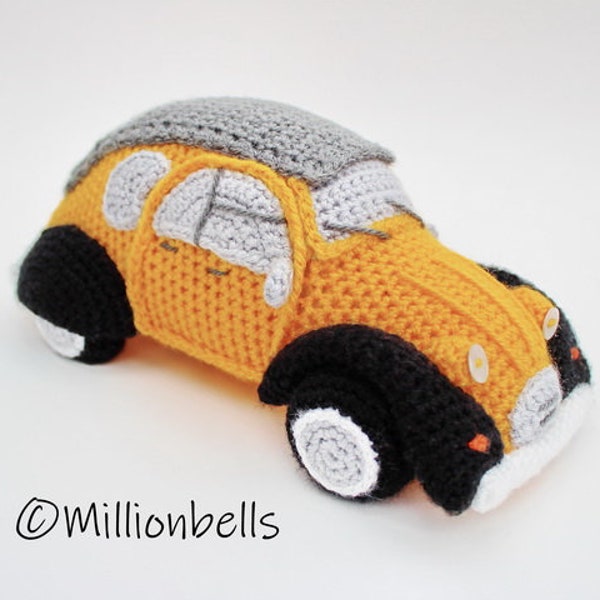 Amigurumi 2CV Inspired French Classic Car Crochet PATTERN PDF Dodoche