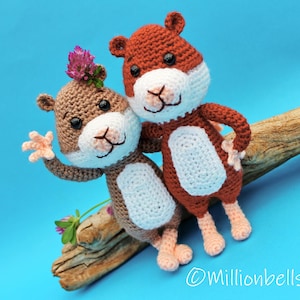 Hamster Amigurumi PDF Crochet Pattern Soft Toy Doll Pet Rodent Animal