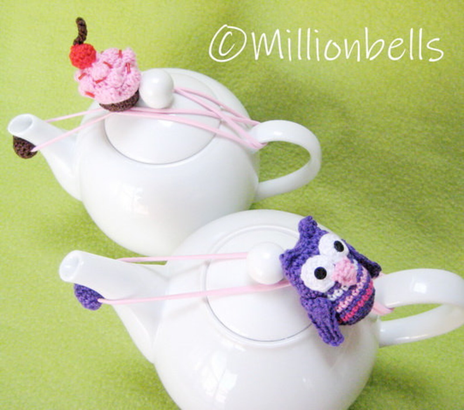 CROCHET PATTERN Tea Drip Catchers Coffee PDF Ladybug Owl Etsy Canada