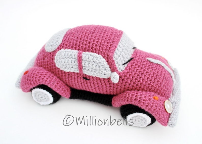 Amigurumi Beetle Bug Classic Retro Vintage Car Toy CROCHET PATTERN PDF image 10