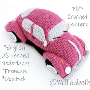 Amigurumi Beetle Bug Classic Retro Vintage Car Toy CROCHET PATTERN PDF image 2