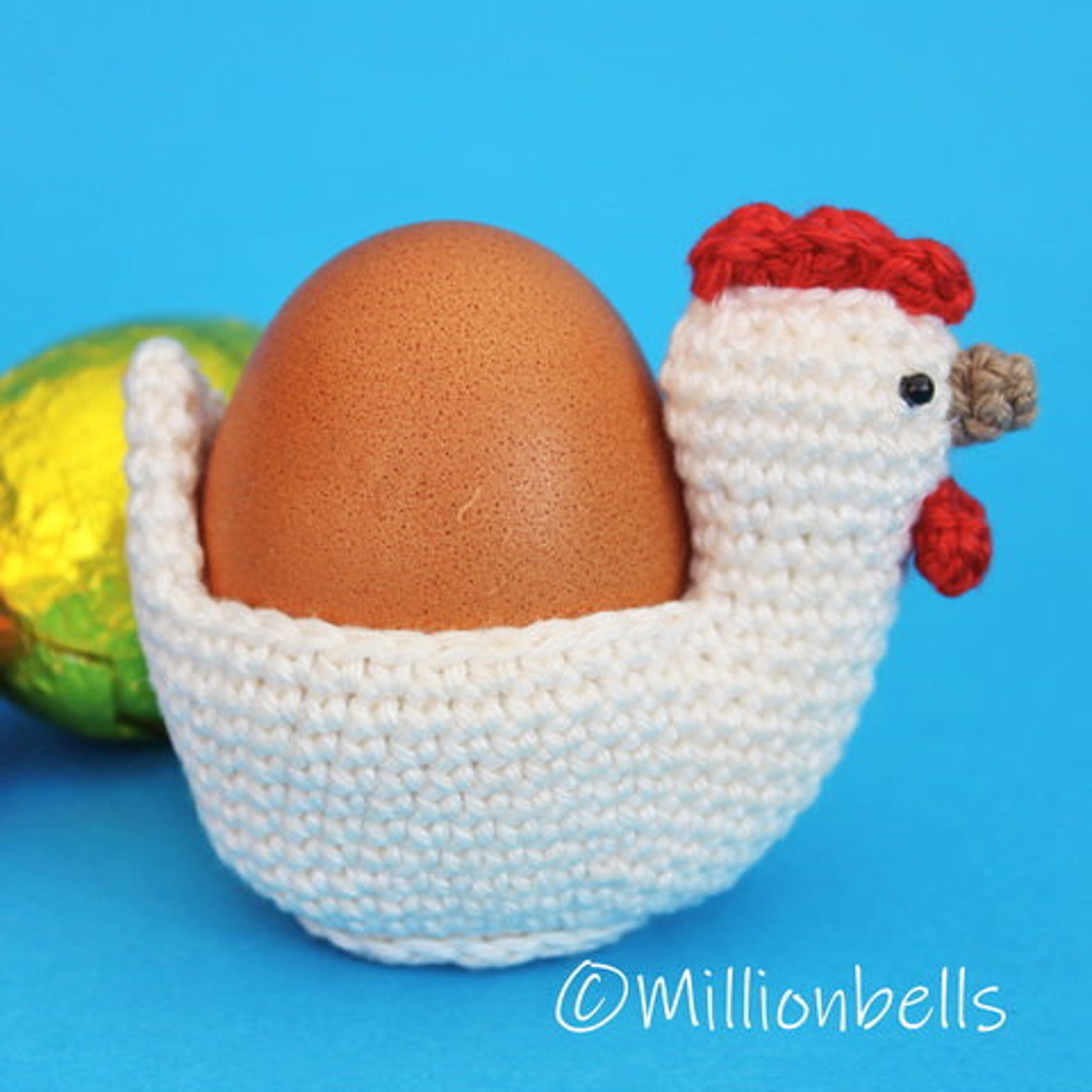 Chicken Egg Holder Cosy Easter Spring Amigurumi PDF Crochet Etsy