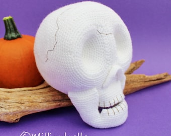 Mister D. Ceased Creepy Skull Amigurumi PDF CROCHET PATTERN Halloween Decoration Toy
