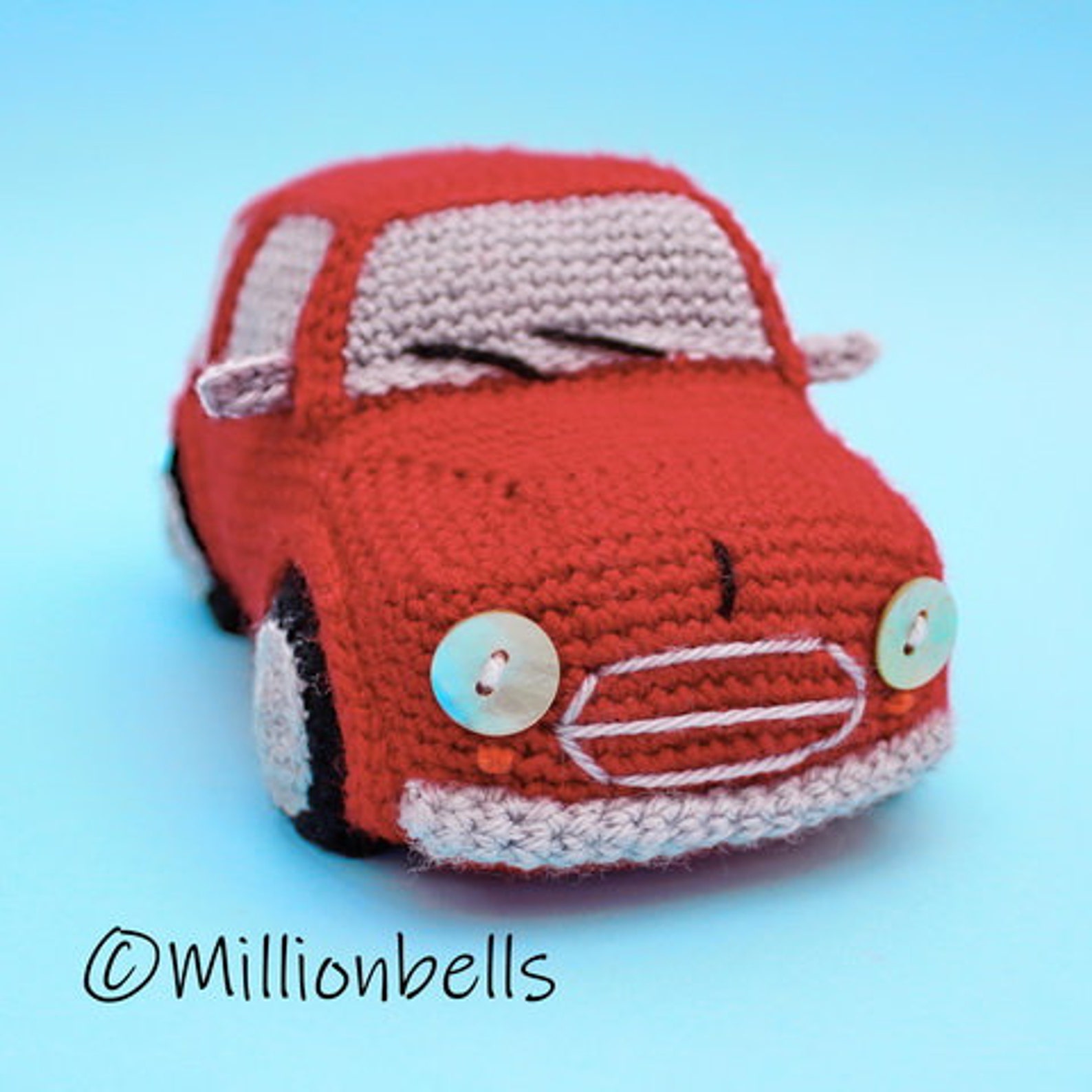 Amigurumi Classic Mini Cooper Inspired Car CROCHET PATTERN PDF Etsy