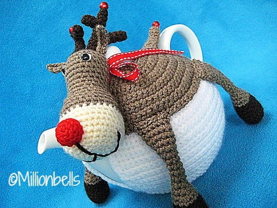 Rudolph The Red Nosed Reindeer Teacosy Pdf Crochet Pattern Tea Cosy Rudolph The Red Nosed Reindeer Teacosy Pdf Crochet Pattern Tea Cosy