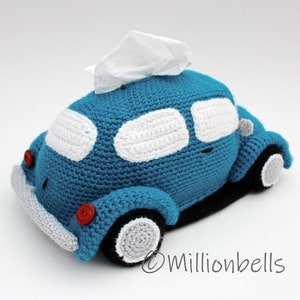 Tissue Holder Classic Beetle Crochet Pattern PDF Home Decor Vintage Retro Car image 10