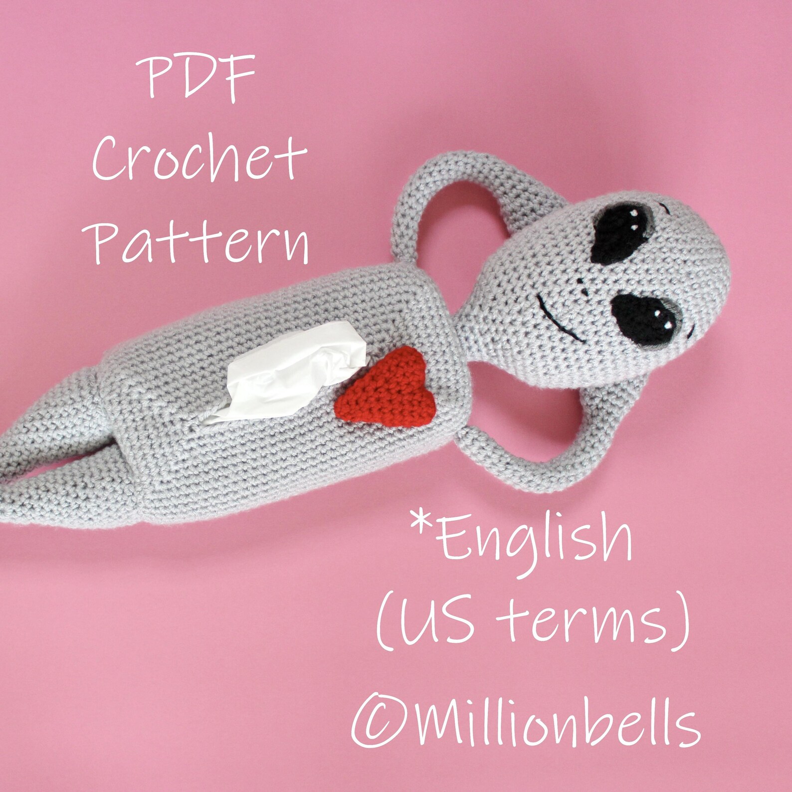 Alien Autopsy Tissue Holder PDF CROCHET PATTERN Box Cover Cozy ...