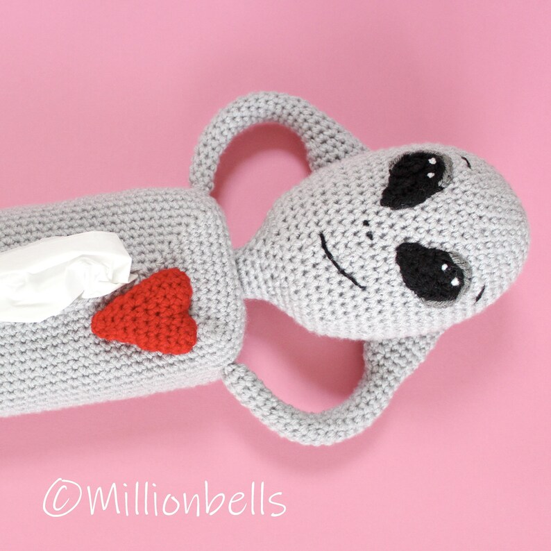 Alien Autopsy Tissue Holder PDF CROCHET PATTERN Box Cover Cozy ...