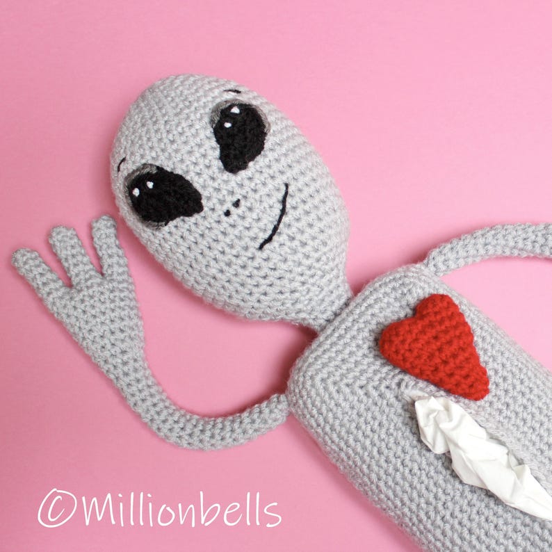 Alien Autopsy Tissue Holder PDF CROCHET PATTERN Box Cover Cozy ...