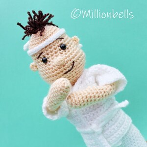 Taekwondo Doll PDF Crochet Pattern Amigurumi Martial Arts Toy Boy Judo Karate Sporty