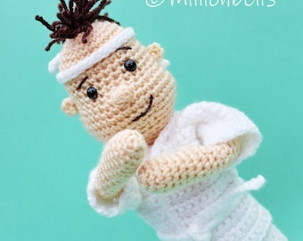 Taekwondo Doll PDF Crochet Pattern Amigurumi Martial Arts Toy Boy Judo Karate Sporty